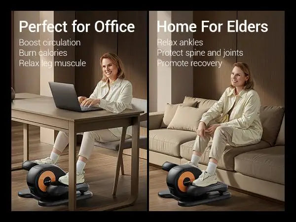 LuxeFit Quiet Under-Desk Elliptical for Seniors