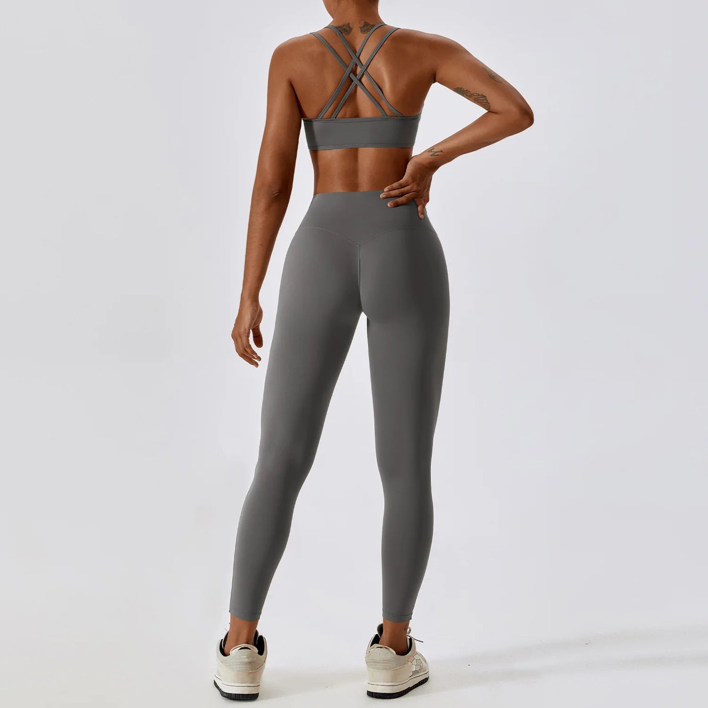 LuxeFit Seamless Sculpt & Perform 2-Piece Athletic Wear Set