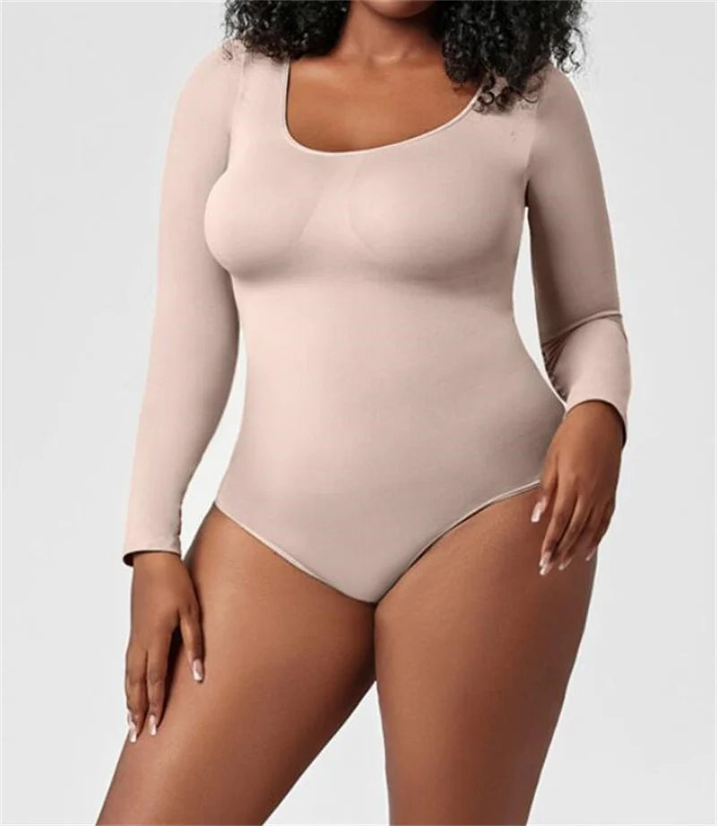 Luxe Snap Button Sculpting Bodysuit: Lift & Control