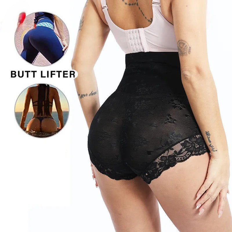 LuxeFit Lace Zip-Front Double Control Shaping Panties