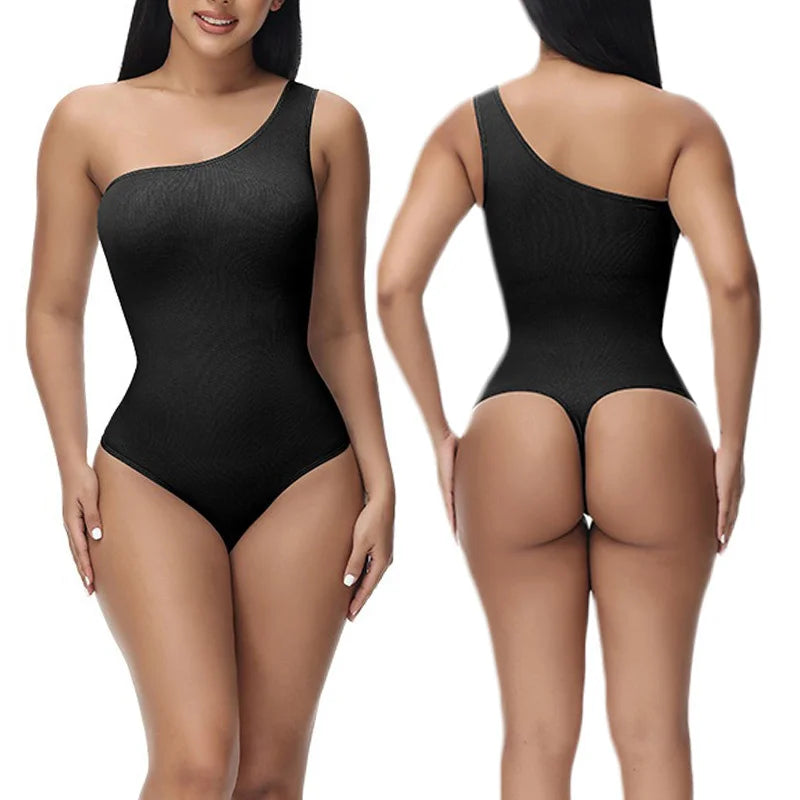 LuxeFit Seamless One-Shoulder Bodysuit