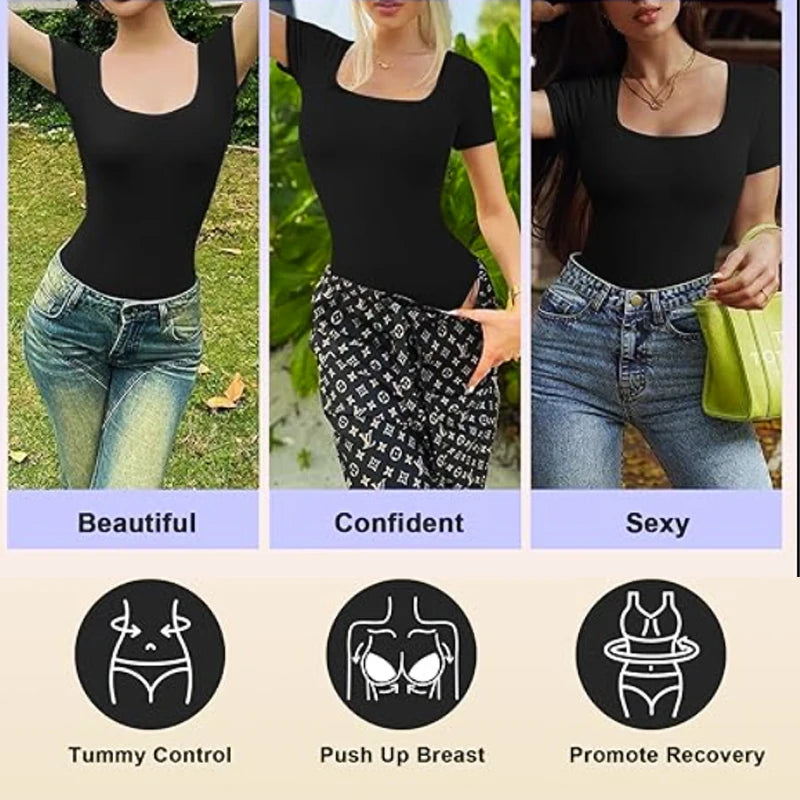 Luxe Seamless Sculpting Bodysuit: Short Sleeve & Control