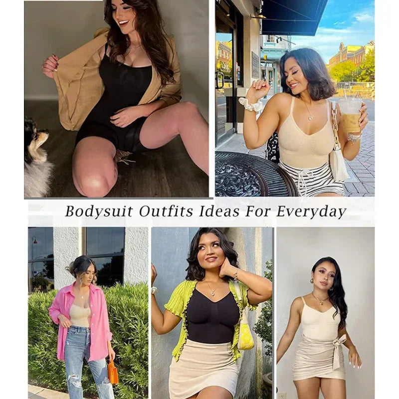 Luxe Adjustable Sculpting Bodysuit: Open Crotch & Thigh Control