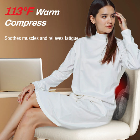 LuxeFit Heated Shiatsu Lumbar Support Pillow