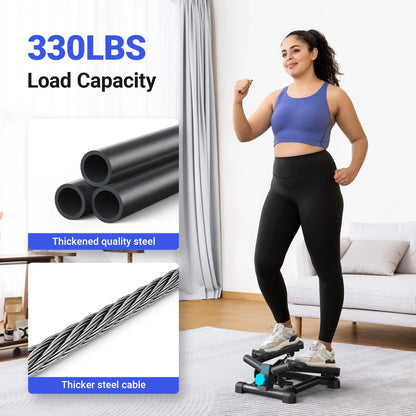 LuxeFit Mini Twist Stepper with Resistance Bands