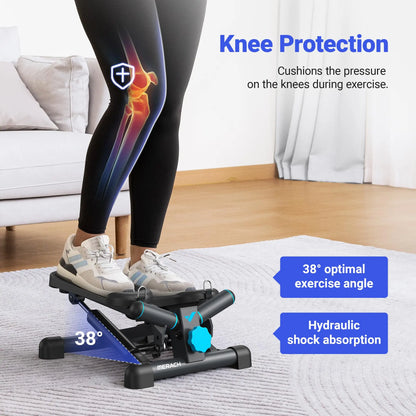LuxeFit Mini Twist Stepper with Resistance Bands