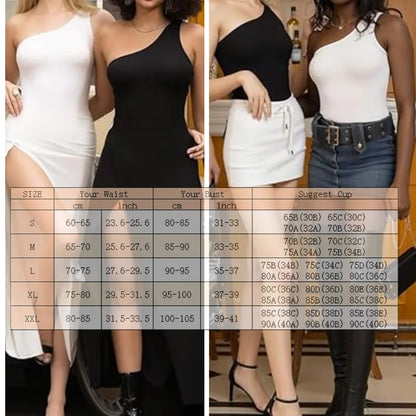 LuxeFit Seamless One-Shoulder Bodysuit