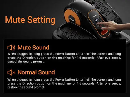 LuxeFit Quiet Under-Desk Elliptical for Seniors