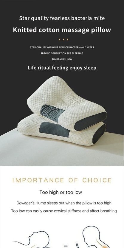 LuxeFit Orthopedic Soybean Fiber Neck Pillow