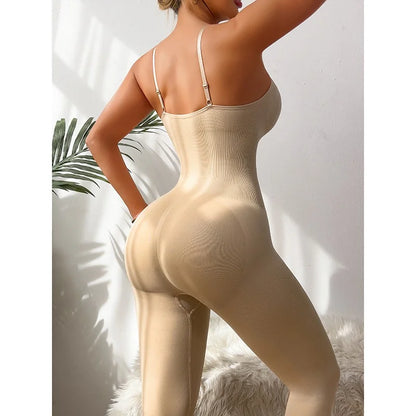 LuxeFit Seamless Ribbed Yoga Jumpsuit